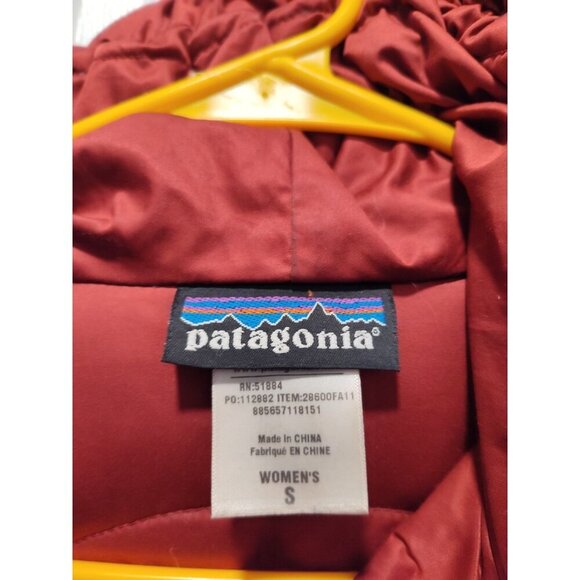 Patagonia Downtown Loft Down Puffer Jacket‎ Women's XS Red Hooded - Picture 6 of 10